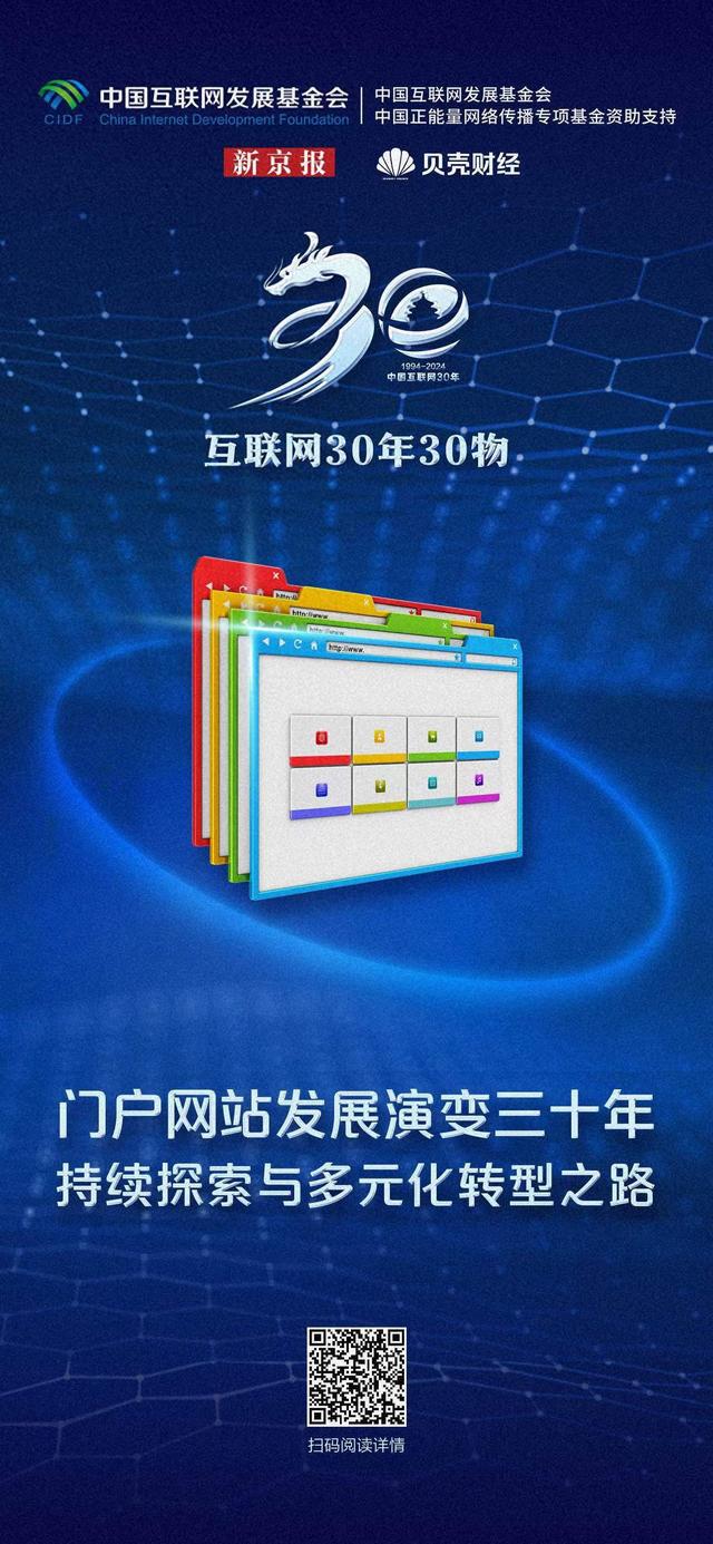 开云APP 开云官网入口互联网30年30物｜门户网站在潮起潮